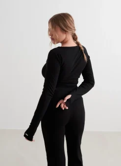 Ease Ribbed Long Sleeve Top><noscript><img data-lazyloaded=