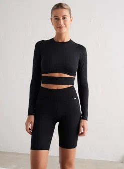 Black Limitless Seamless Biker Shorts><noscript><img data-lazyloaded=