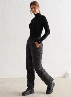Black Quilted Pants><noscript><img data-lazyloaded=