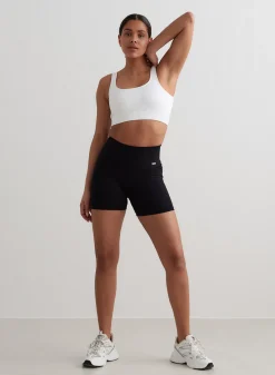 Ribbed Midi Biker Shorts><noscript><img data-lazyloaded=