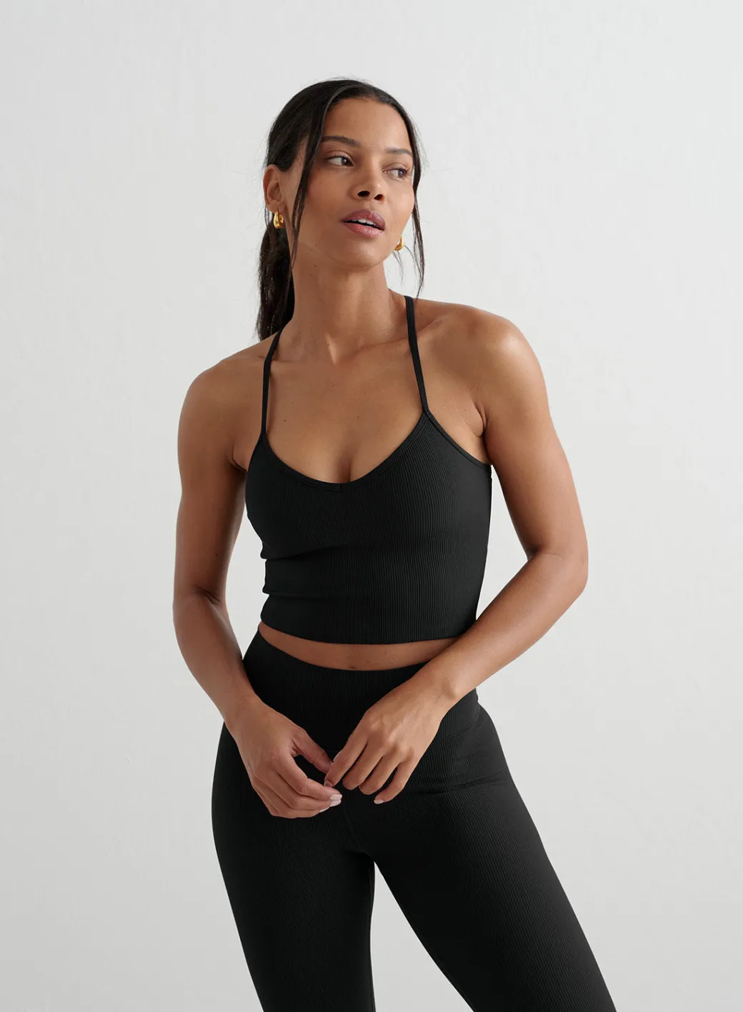 Ribbed Performance Bralette>AIM’N Clearance