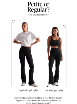 Ribbed Seamless Flare Petite Tights><noscript><img data-lazyloaded=