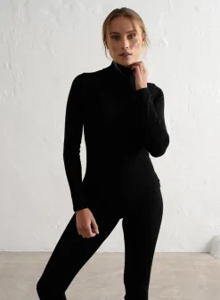 Ribbed Wool Half Zip><noscript><img data-lazyloaded=