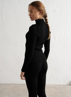 Ribbed Wool Half Zip><noscript><img data-lazyloaded=