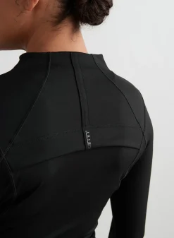 Black Sculpting Zip Jacket><noscript><img data-lazyloaded=