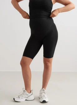 Black Sense Maternity Biker Shorts><noscript><img data-lazyloaded=