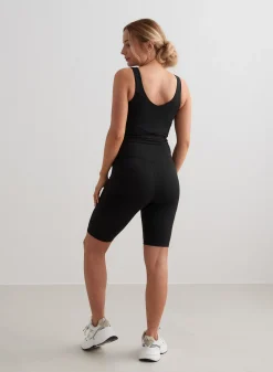 Black Sense Maternity Biker Shorts><noscript><img data-lazyloaded=