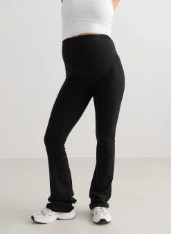 Black Sense Maternity Flare Tights><noscript><img data-lazyloaded=