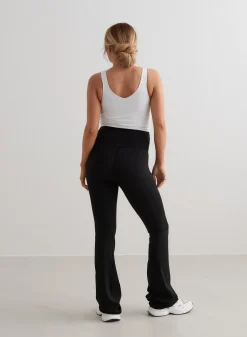 Black Sense Maternity Flare Tights><noscript><img data-lazyloaded=