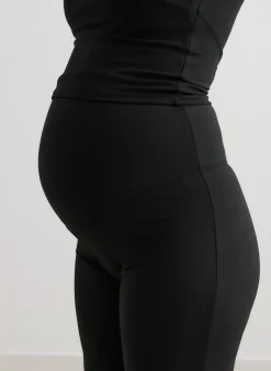 Black Sense Maternity Wide Pants><noscript><img data-lazyloaded=