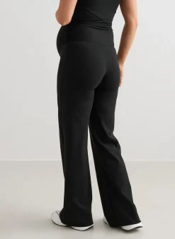 Black Sense Maternity Wide Pants><noscript><img data-lazyloaded=