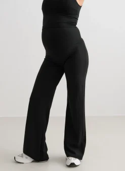 Black Sense Maternity Wide Pants><noscript><img data-lazyloaded=