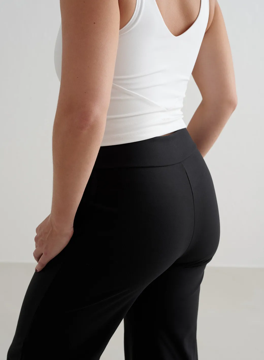 Black Sense Wide Petite Pants>AIM’N Clearance
