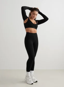 Black Shape Seamless Long Sleeve Bolero><noscript><img data-lazyloaded=