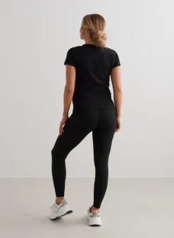 Black Soft Basic Maternity Short Sleeve><noscript><img data-lazyloaded=