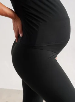 Black Soft Basic Maternity Short Sleeve><noscript><img data-lazyloaded=