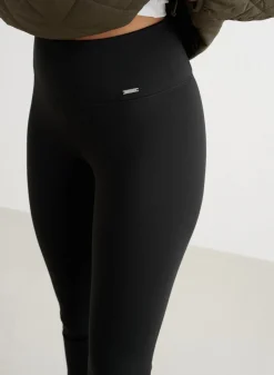 Black Warming Flare Tights><noscript><img data-lazyloaded=