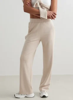 Café Au Lait Comfy Buttoned Pants><noscript><img data-lazyloaded=