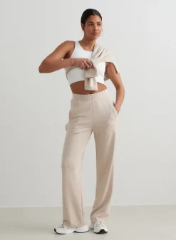 Café Au Lait Comfy Buttoned Pants><noscript><img data-lazyloaded=