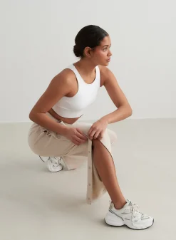 Café Au Lait Comfy Buttoned Pants><noscript><img data-lazyloaded=