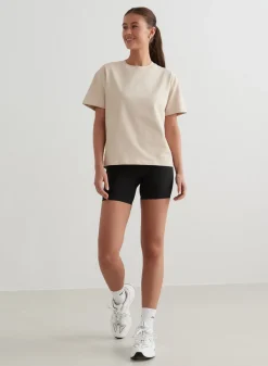 Café Au Lait Serif Boxy T-shirt><noscript><img data-lazyloaded=