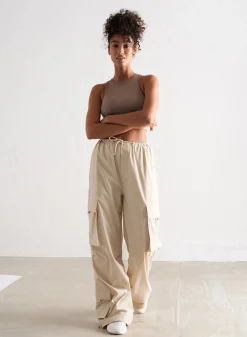 Café Au Lait Windbreaker Parachute Pants><noscript><img data-lazyloaded=