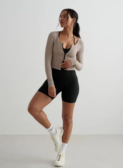 Ribbed Performance Zipped Cardigan><noscript><img data-lazyloaded=