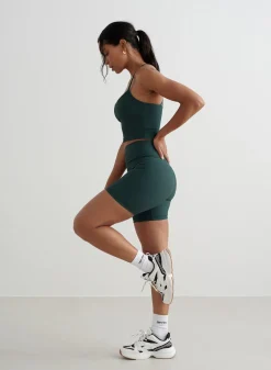 Ribbed Performance Midi Biker Shorts><noscript><img data-lazyloaded=