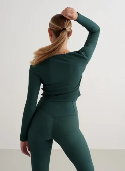 Ribbed Performance Zipped Cardigan><noscript><img data-lazyloaded=