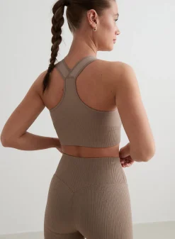 High Support Ribbed Bra><noscript><img data-lazyloaded=