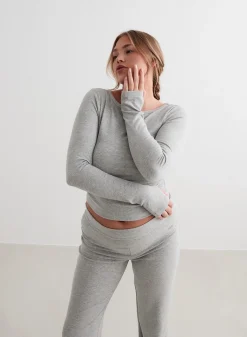 Ease Ribbed Long Sleeve Top><noscript><img data-lazyloaded=