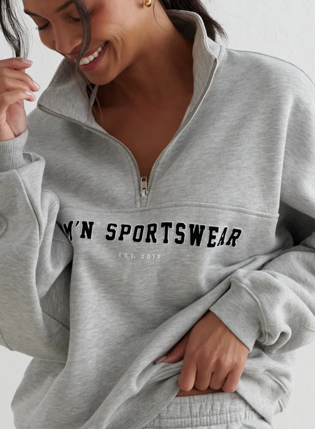 Varsity Sweat Half Zip>AIM’N Discount