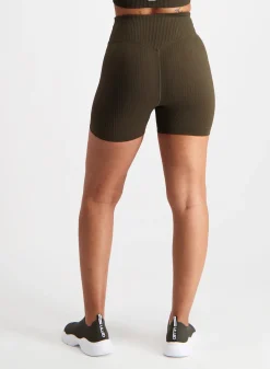 Ribbed Midi Biker Shorts><noscript><img data-lazyloaded=