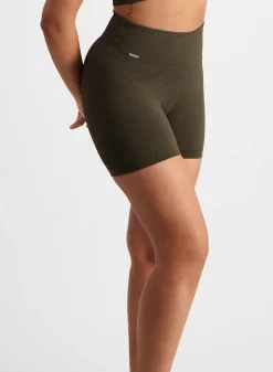 Ribbed Midi Biker Shorts><noscript><img data-lazyloaded=