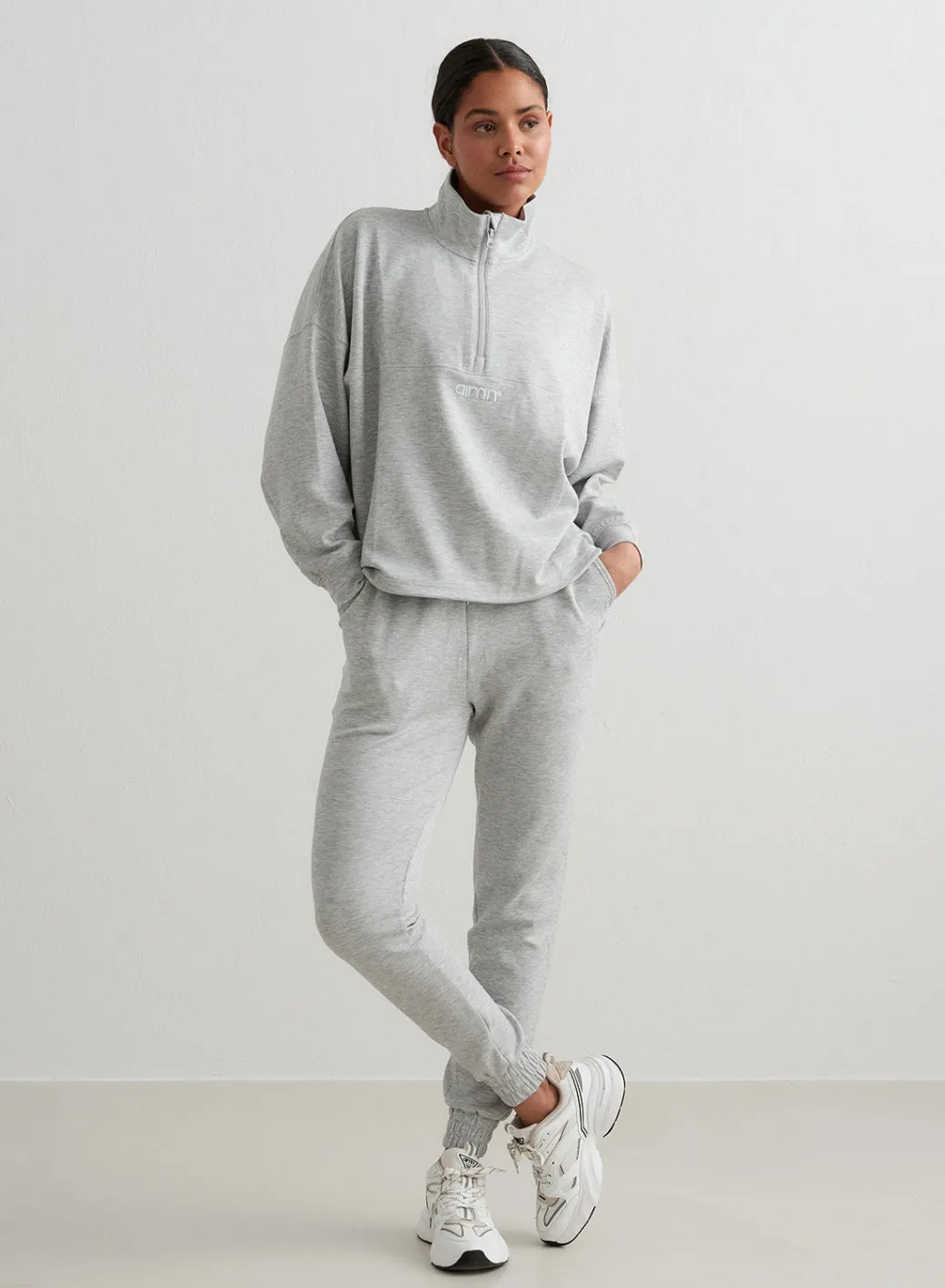 Melange Comfy Half Zip>AIM’N Hot
