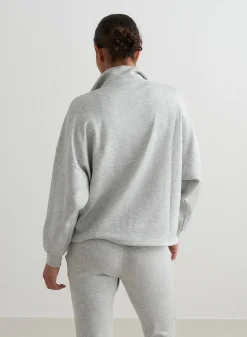 Melange Comfy Half Zip><noscript><img data-lazyloaded=