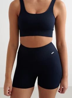 Ribbed Midi Biker Shorts><noscript><img data-lazyloaded=