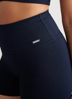 Ribbed Midi Biker Shorts><noscript><img data-lazyloaded=