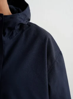 Navy Waterproof Oversized Anorak><noscript><img data-lazyloaded=