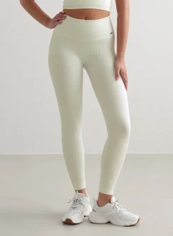 Off-White Ribbed Seamless Tights><noscript><img data-lazyloaded=