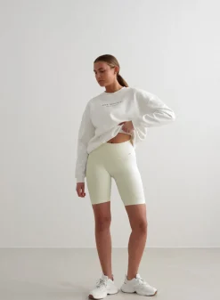 Off-White Ribbed Seamless Biker Shorts><noscript><img data-lazyloaded=