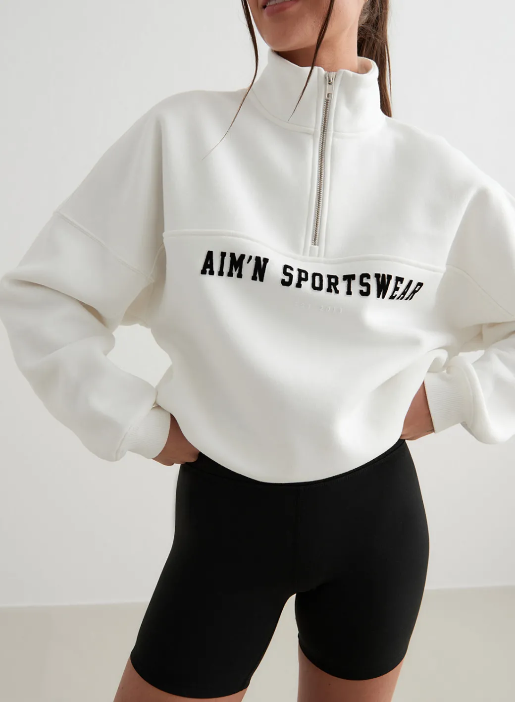 Off-White Varsity Sweat Half Zip>AIM’N Online