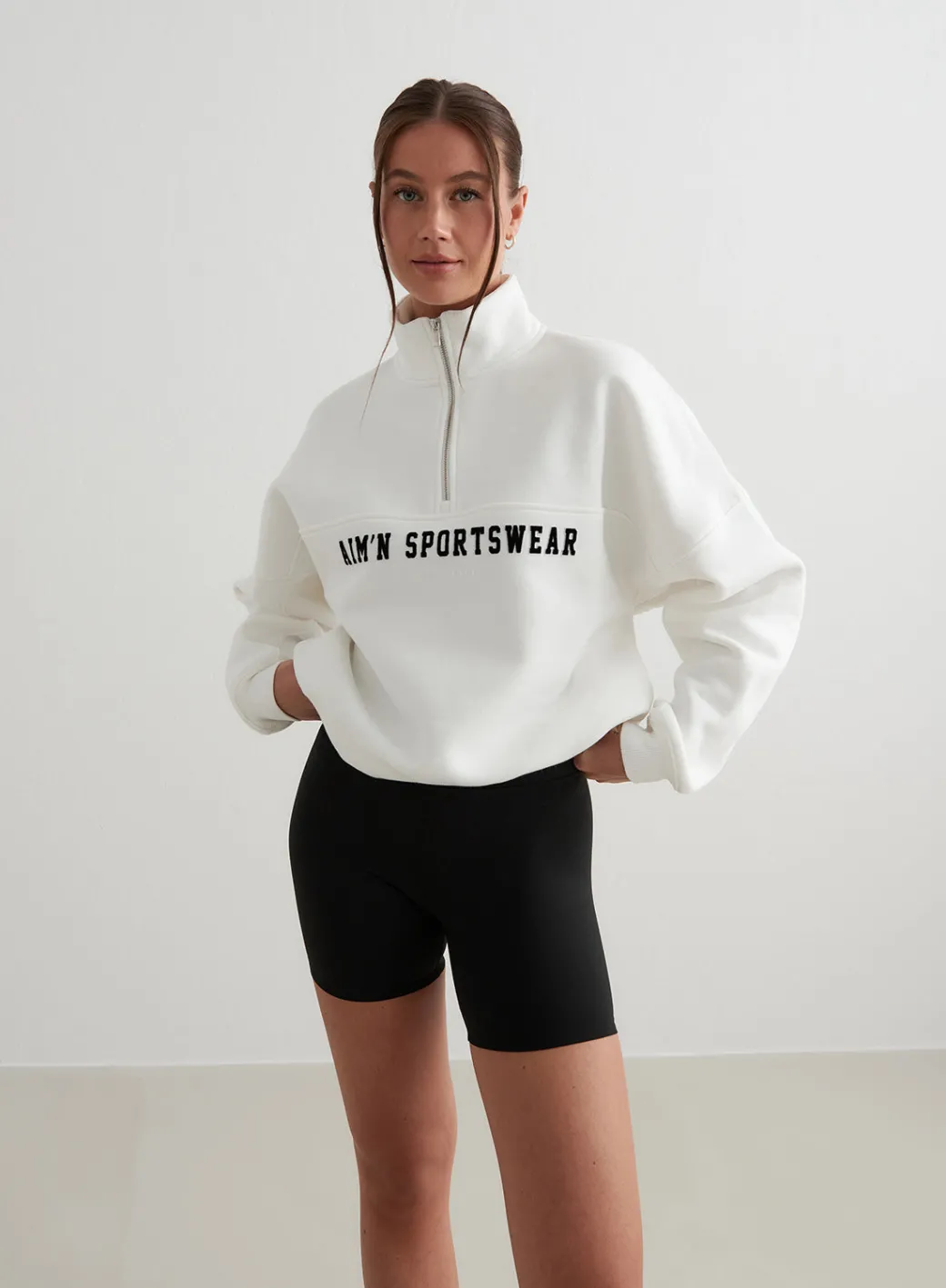 Off-White Varsity Sweat Half Zip>AIM’N Online