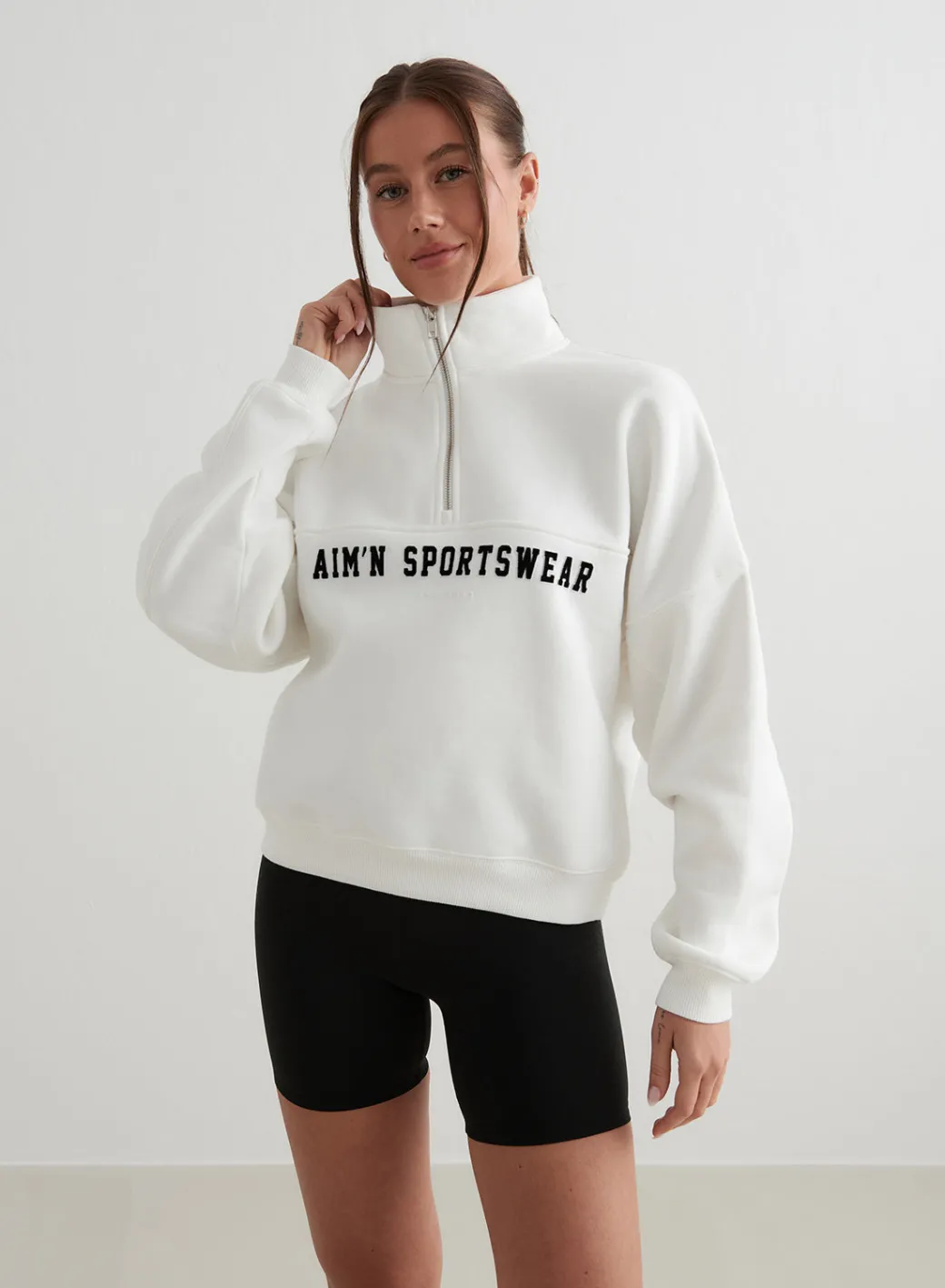 Off-White Varsity Sweat Half Zip>AIM’N Online