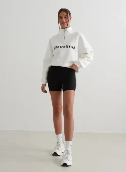 Off-White Varsity Sweat Half Zip><noscript><img data-lazyloaded=