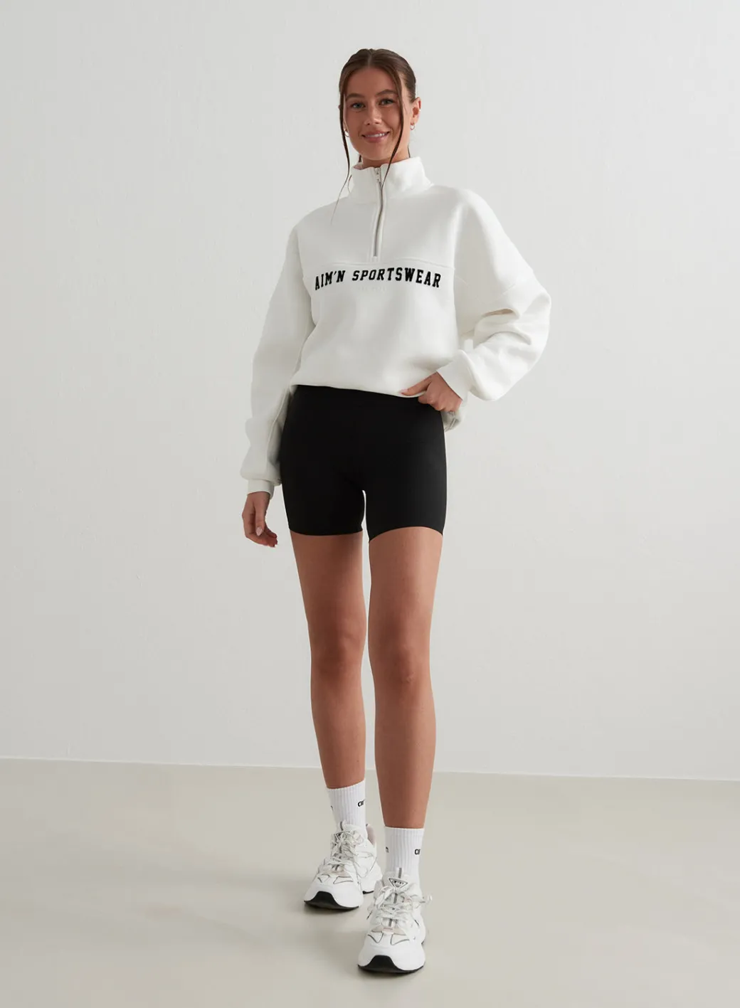 Off-White Varsity Sweat Half Zip>AIM’N Online