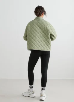 Pale Khaki Quilted Femme Jacket><noscript><img data-lazyloaded=