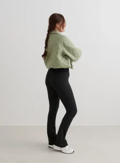 Pale Khaki Quilted Femme Jacket><noscript><img data-lazyloaded=