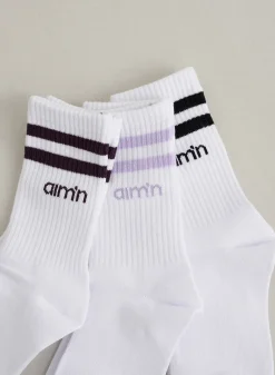 Pale Lavender Young Aim High Socks 3-pack><noscript><img data-lazyloaded=