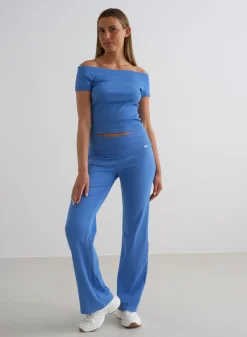 Ease Ribbed Off-shoulder Top><noscript><img data-lazyloaded=